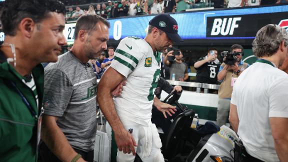 Jets lose Rodgers to Achilles injury, then rally to stun Bills 22-16 in OT, Sports