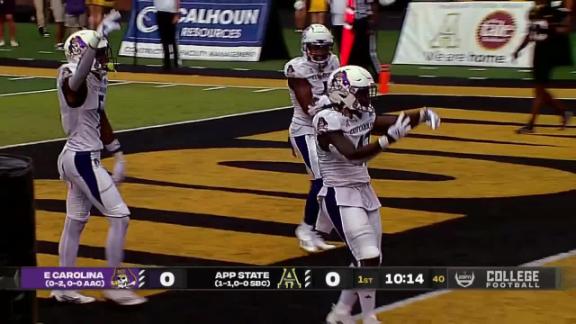 Game Highlights: Appalachian State 43, East Carolina 28 Football (September  16, 2023) 