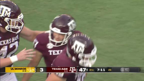 UL Monroe vs. Texas A&M (9/16/23) - Assistir o jogo do NCAA Football -  Watch ESPN