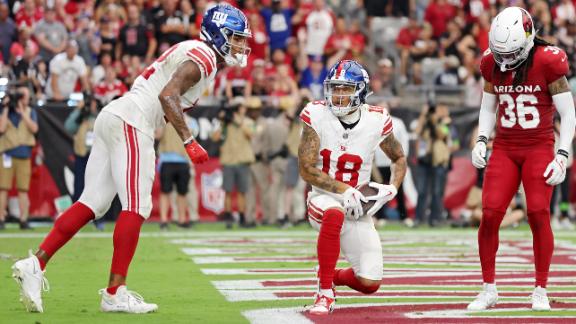 NY Giants score 31 points in the second half to beat Arizona Cardinals