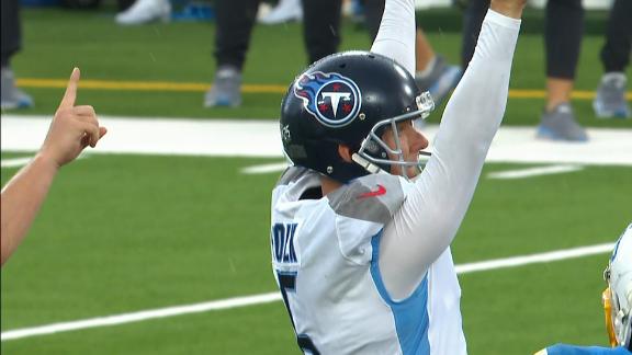 Folk's OT field goal in rain helps Titans snap 8-game skid with 27-24 win  over Chargers