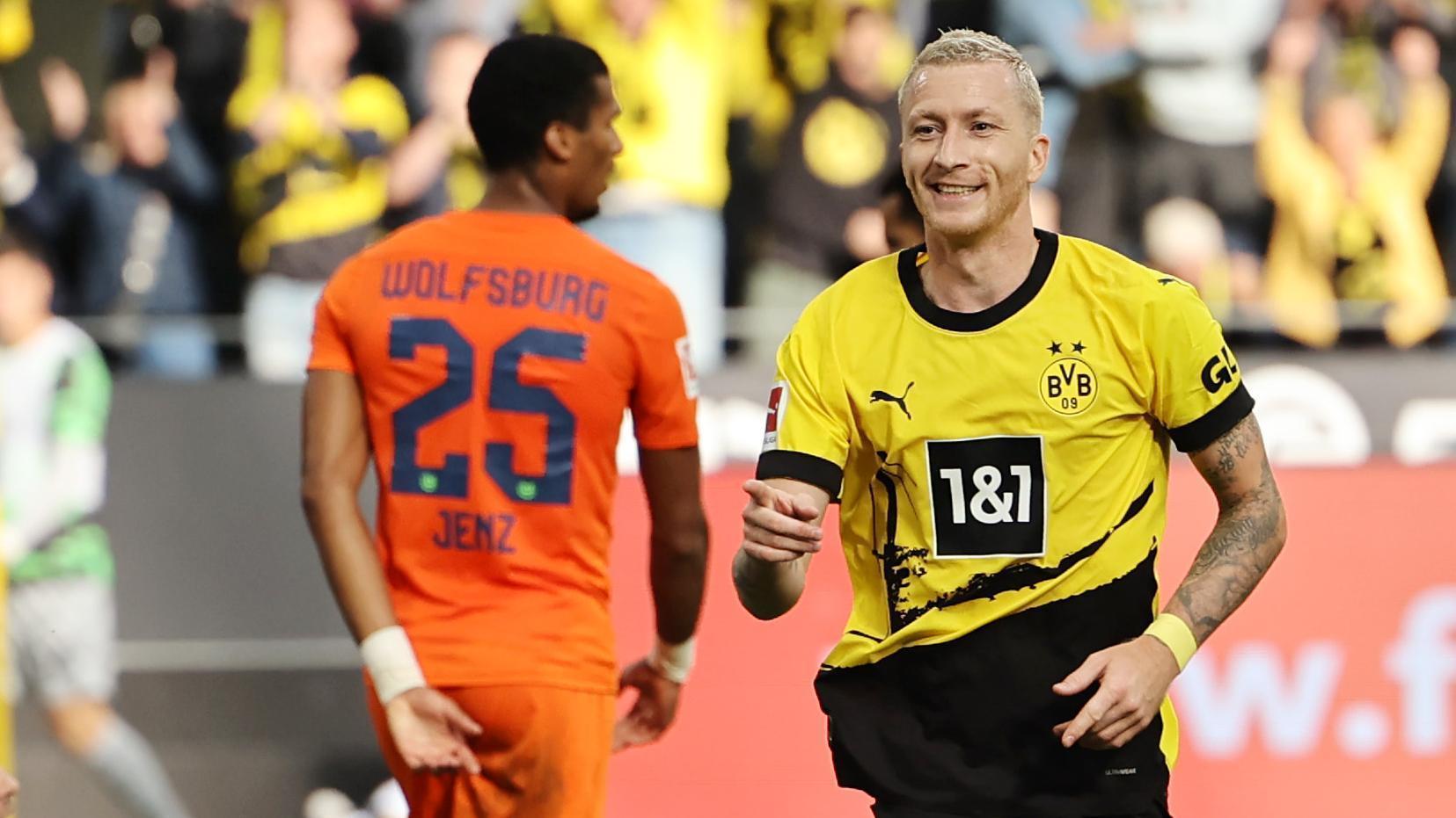 Reus hands Dortmund nervy win over Wolfsburg