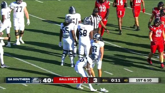 2023 MAC Football Week 4 Game Recap: Georgia Southern Eagles 40, Ball State  Cardinals 3 - Hustle Belt