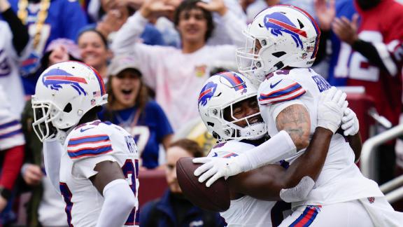 Josh Allen throws for a TD, runs for another as the Bills rout the  Commanders 37-3