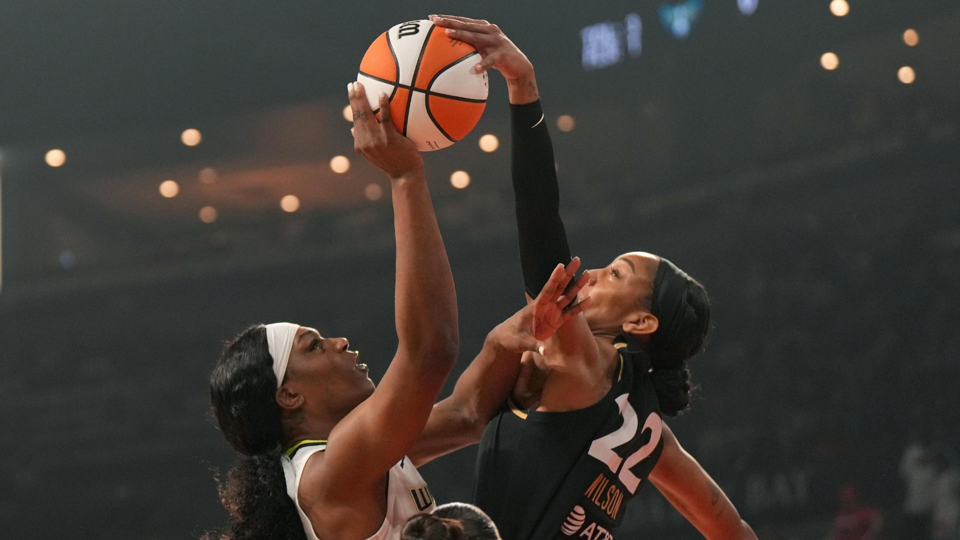 A'ja Wilson scores 34, leads Aces past Wings 97-83 in opener of the  semifinal series