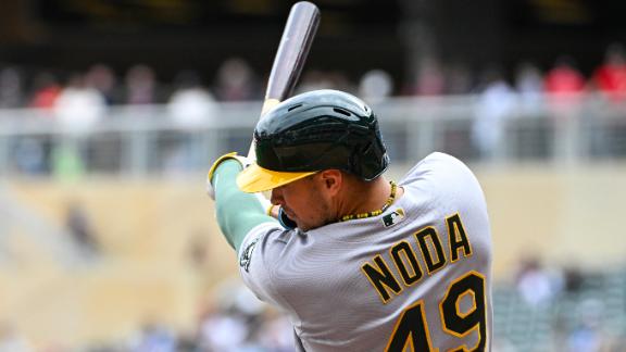 Ryan Noda's homer in 8th gives A's 2-1 win over AL Central champion Twins