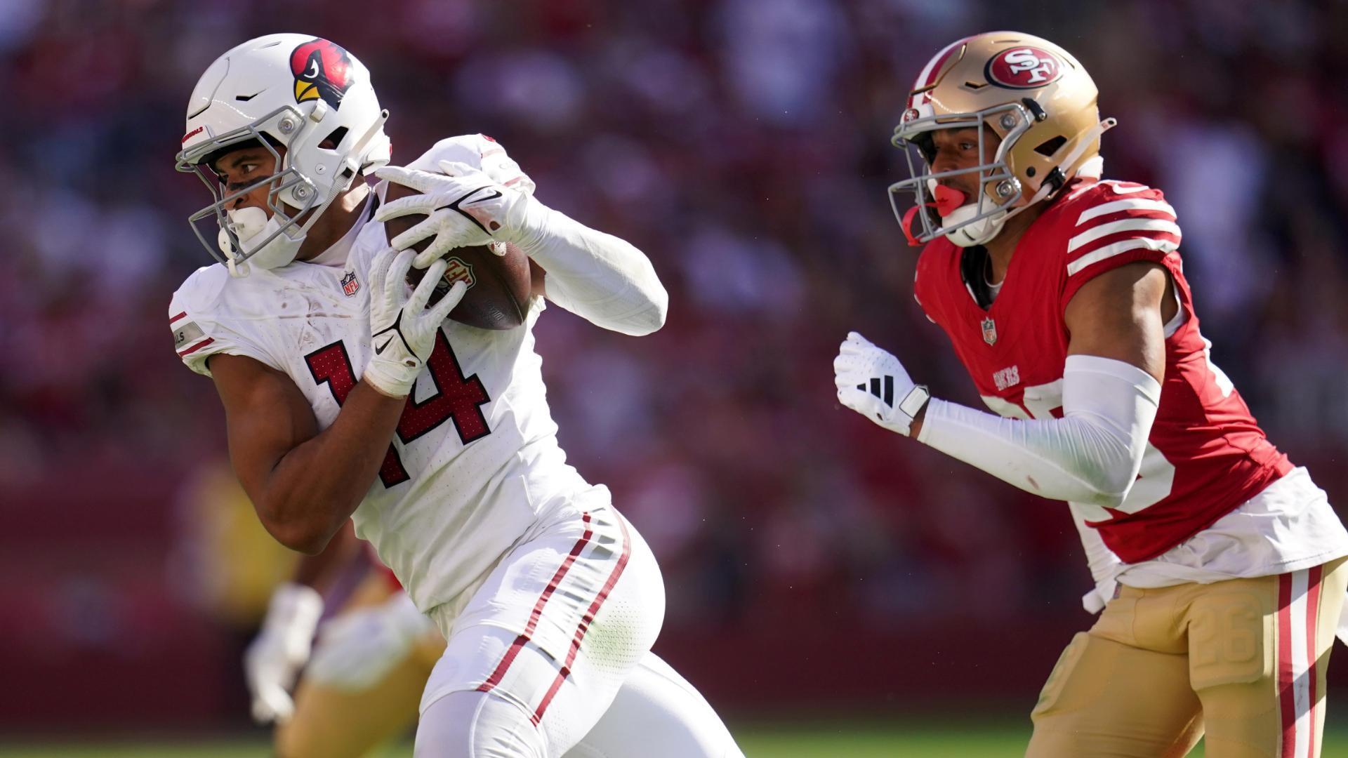 Cardinals wide receiver Michael Wilson gets important support from