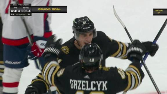 Beecher scores in Boston Bruins preseason opener