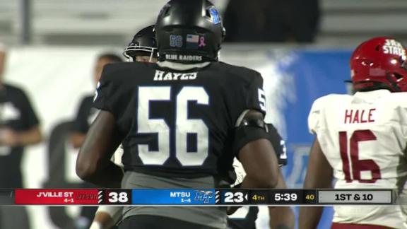 Middle Tennessee State Blue Raiders vs. Jacksonville State Gamecocks, Floyd  Stadium, Murfreesboro, October 4 2023