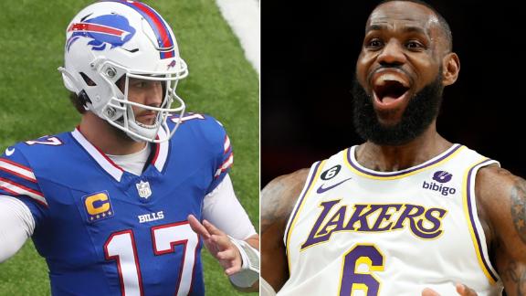 LeBron James says Bills' Josh Allen a beast 