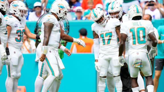 ESPN - THE MIAMI DOLPHINS PUT UP VIDEO GAME NUMBERS 