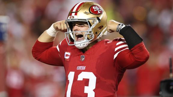 49ers QB Brock Purdy stats inside 10-yard line