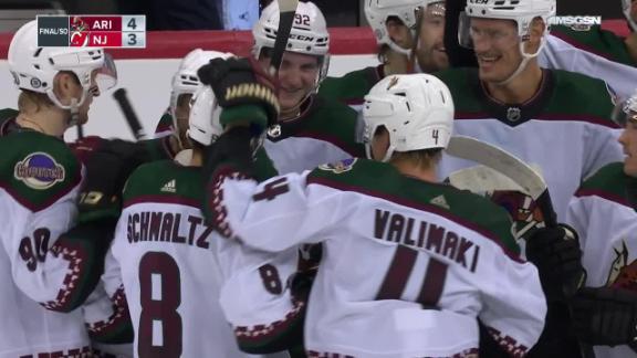 Bjugstad and Schmaltz score in shootout as Coyotes beat Devils - CBS New  York