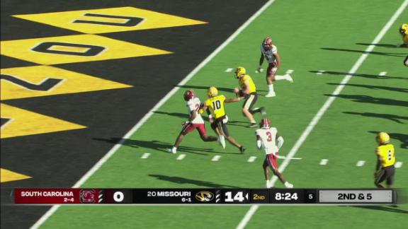 Missouri 34 12 South Carolina Oct 21 2023 Final Score ESPN