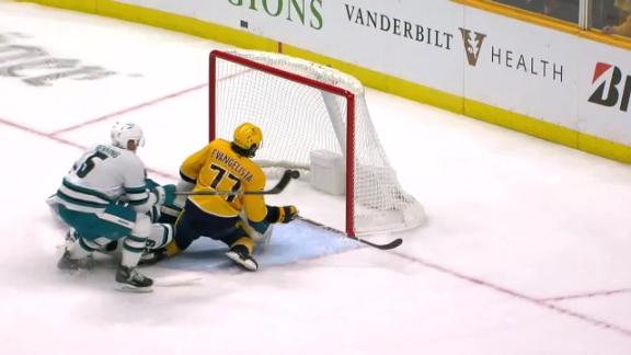 Novak scores twice to lead the Predators over the reeling Sharks