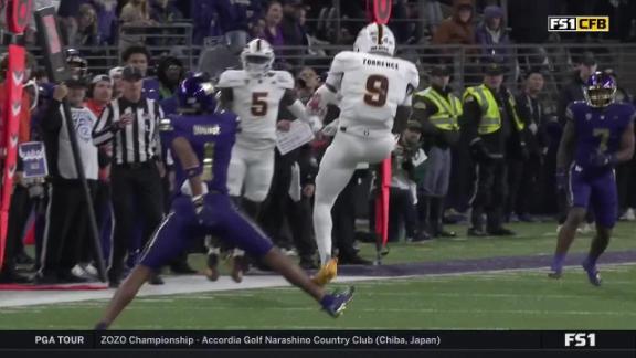 Powell returns late interception 89 yards for TD, No. 5 Washington