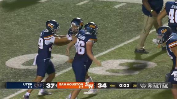 UTEP 37-34 Sam Houston (Oct 25, 2023) Final Score - ESPN