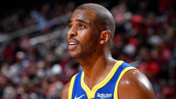 Warriors' Chris Paul comes off bench for 1st time in his NBA career