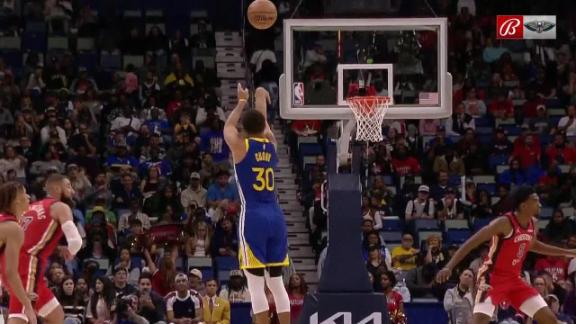 Curry's 42 Points Lead Warriors Past Pelicans
