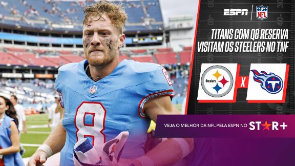 Steelers x Titans: onde assistir e informações do jogo da NFL