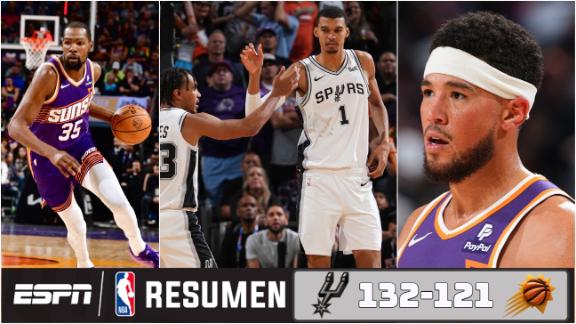 Spurs 132 121 Suns 2 de Nov. 2023 Resultado Final ESPN AR