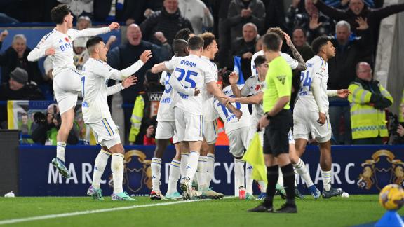 Georginio Rutter of Leeds United celebrates after scoring the team's  News Photo - Getty Images