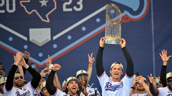 Rangers celebrate first-ever World Series title with a parade