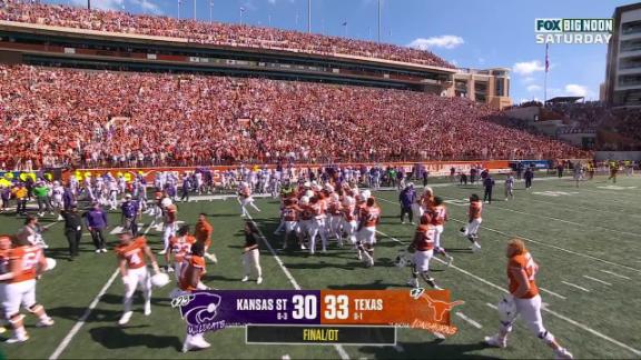 Texas 33 30 Kansas State Nov 4 2023 Final Score ESPN