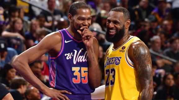 LeBron outduels KD as Lakers rally back against Suns