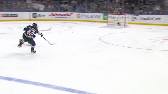 Jordan Kyrou scores twice and Jordan Binnington stops 30 as Blues shut out  Lightning 5-0