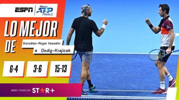 Gonz lez y Roger Vasselin triunfazo ante el d o N 1 y a semifinales