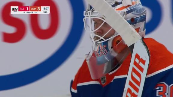 Pickard makes 26 saves for 1st NHL victory in almost 2 years, streaking  Oilers beat Devils 4-1