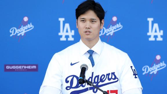 Shohei Ohtani officially introduced as member of the Dodgers