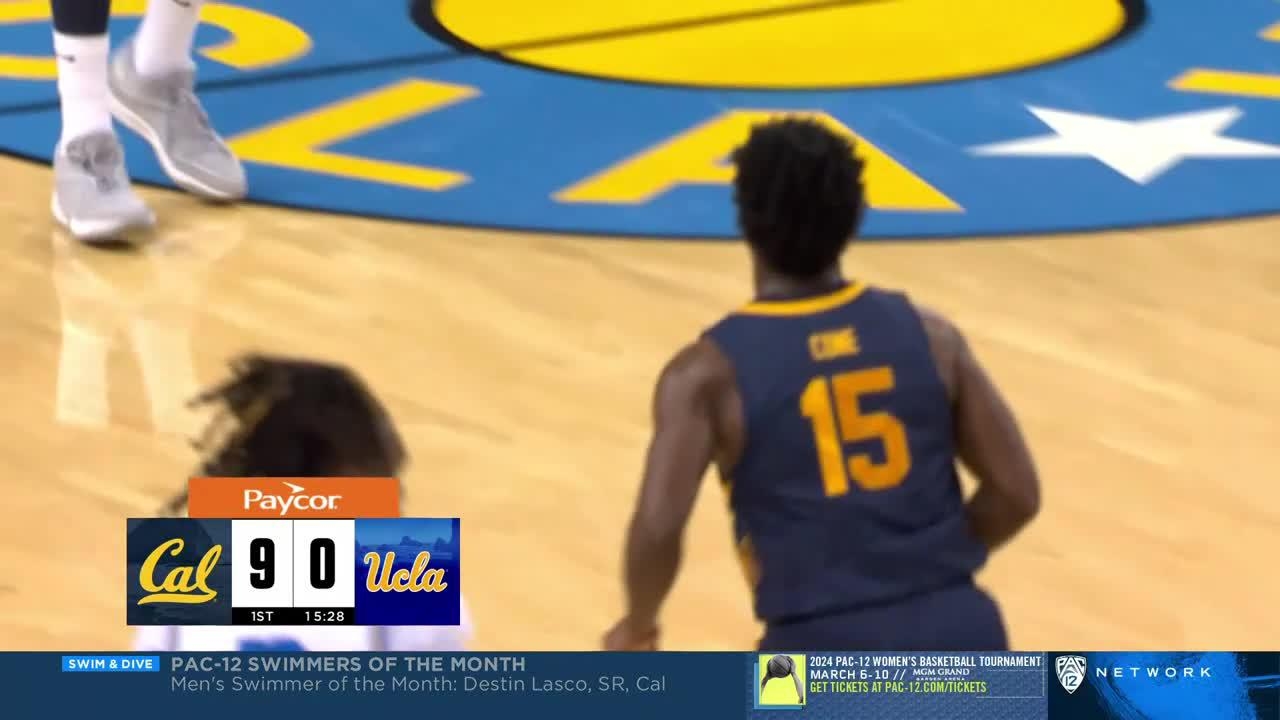 Jaylon Tyson scores 22, Cal beat UCLA 66-57, snaps 19-game Pac-12 ...