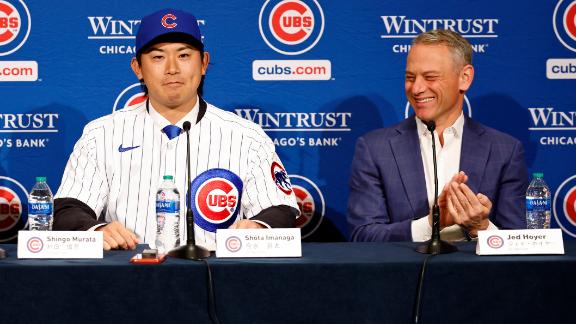 Shota Imanaga introduces himself by quoting 'Go Cubs Go'