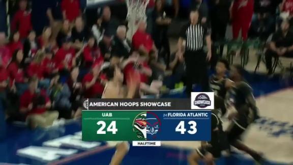 American Hoops Showcase: UAB vs Florida Atlantic Men's Basketball  Highlights (1/14/24) 