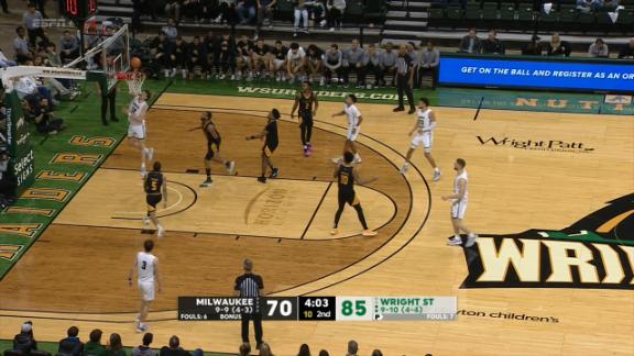Wright state basketball score sales