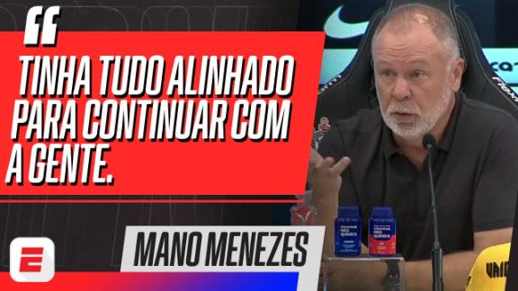 Veja a entrevista coletiva de Mano Menezes após a vitória do Corinthians sobre o Guarani 