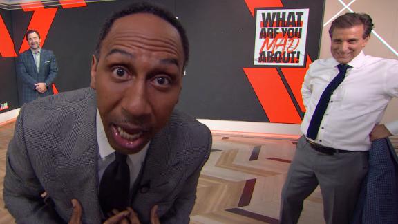 Stephen A. defends himself from Mad Dog's barrage