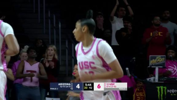 JuJu Watkins drains 3 after an ankle-breaking crossover - Stream the Video  - Watch ESPN