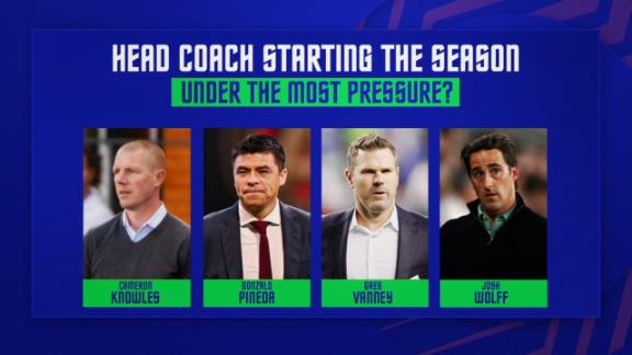 Which MLS coach is starting the season under the most pressure?
