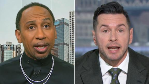 Stephen A., JJ Redick get heated over KD's leadership style
