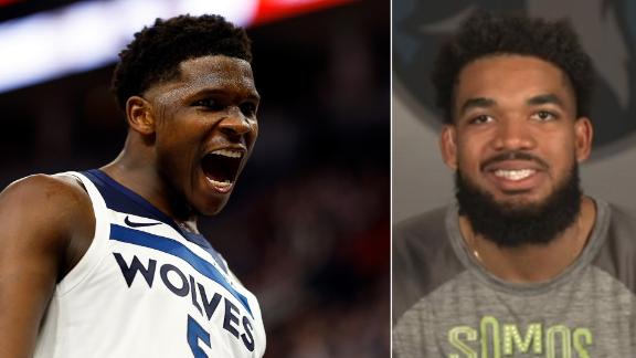KAT praises Anthony Edwards: 'He's going to be the face of the NBA'