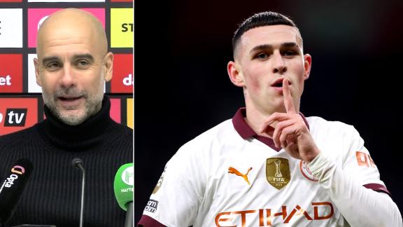 Guardiola: Foden has gone from a little boy to world class