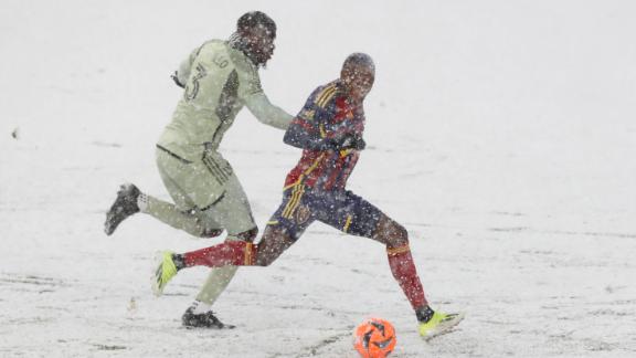 Real Salt Lake score 3 1st-half goals in heavy snow