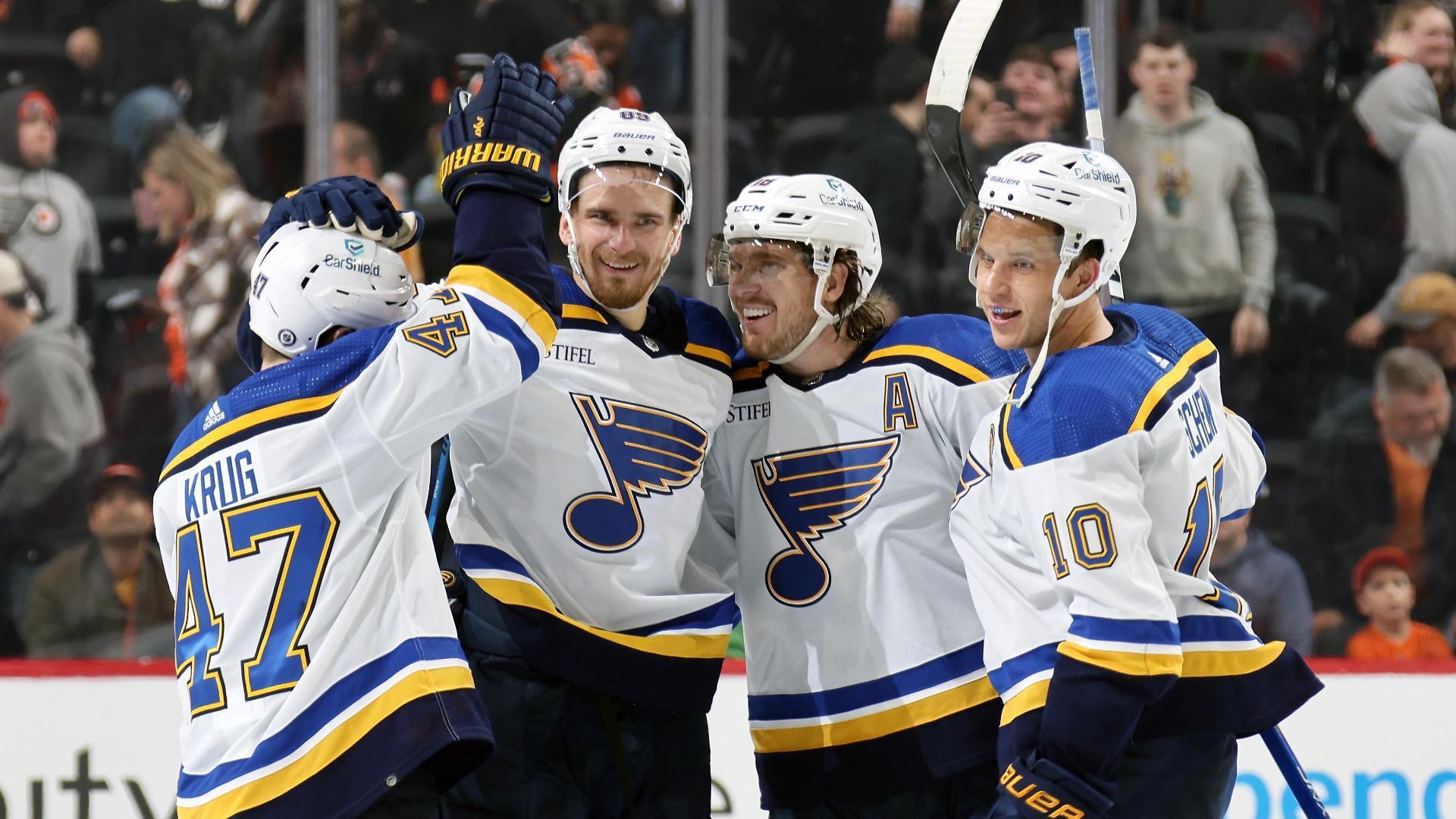 Jordan Binnington Makes 40 Saves To Lead The Blues Past The Flyers 2-1 ...