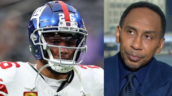 Stephen A. to Saquon: Tiki was only joking, let's pump the brakes