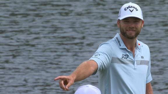 'How about that!': Sam Burns slow-rolls a 38-foot birdie putt
