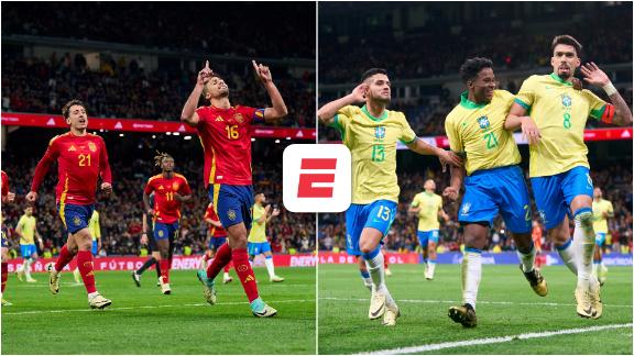 España y Brasil ofrecen vibrante duelo amistoso en Madrid