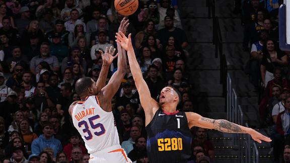 Kevin Durant scores 30 in Suns' win over Nuggets